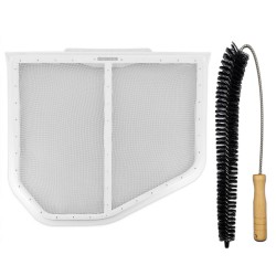 W10120998 W10049360 Dryer Lint Screen Filter for Whirlpool, Kenmore Dryers With Dryer Vent Trap Cleaner Brush - 1 Year Warranty W10120998 W10049360 Dryer Lint Screen Filter for Whirlpool, Kenmore Dryers With Dryer Vent Trap Cleaner Brush - 1 Year Warranty