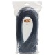 Cable Zip Ties 18 Inch Length 0.3 Inch Wide 130 lb - 100 Pack (Black)