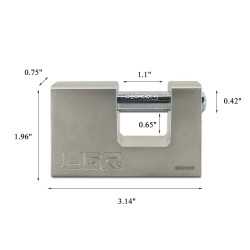 D-Shaped High Security Padlock Heavy Duty Lock with 3 Keys for Warehouse, Containers, Shed, Garage, Shutter, Gate, Motorbike (Silver, 80 mm) - 1 Year Warranty D-Shaped High Security Padlock Heavy Duty Lock with 3 Keys for Warehouse, Containers, Shed, Garage, Shutter, Gate, Motorbike (Silver, 80 mm) - 1 Year Warranty