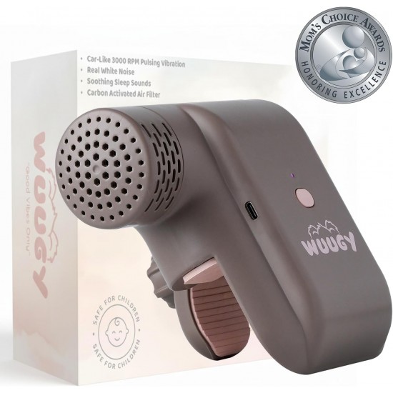 Wuugy Melody - 2025 Mom's Choice Award Winner | Portable Smart Baby Sleep Assistant - Rhythmic Vibration, White Noise, Sleep Sounds & Air Filter | Colic Relief | Compatible with All Cribs & Strollers